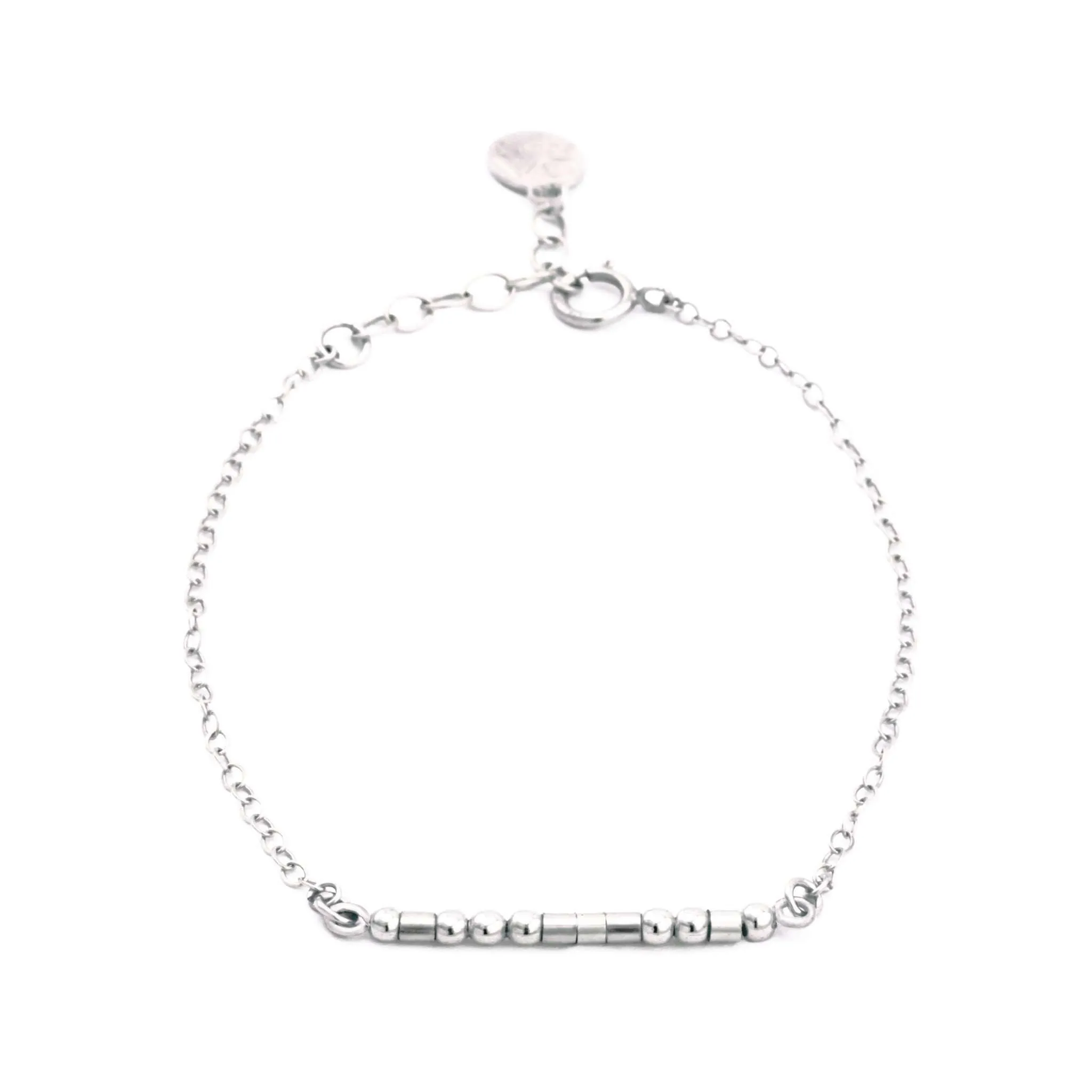 LIFE IS BETTER WITH A SISTER - MORSE CODE BRACELET