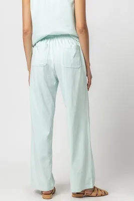 Lilla P Drawstring Waist Pant -(sky or white)