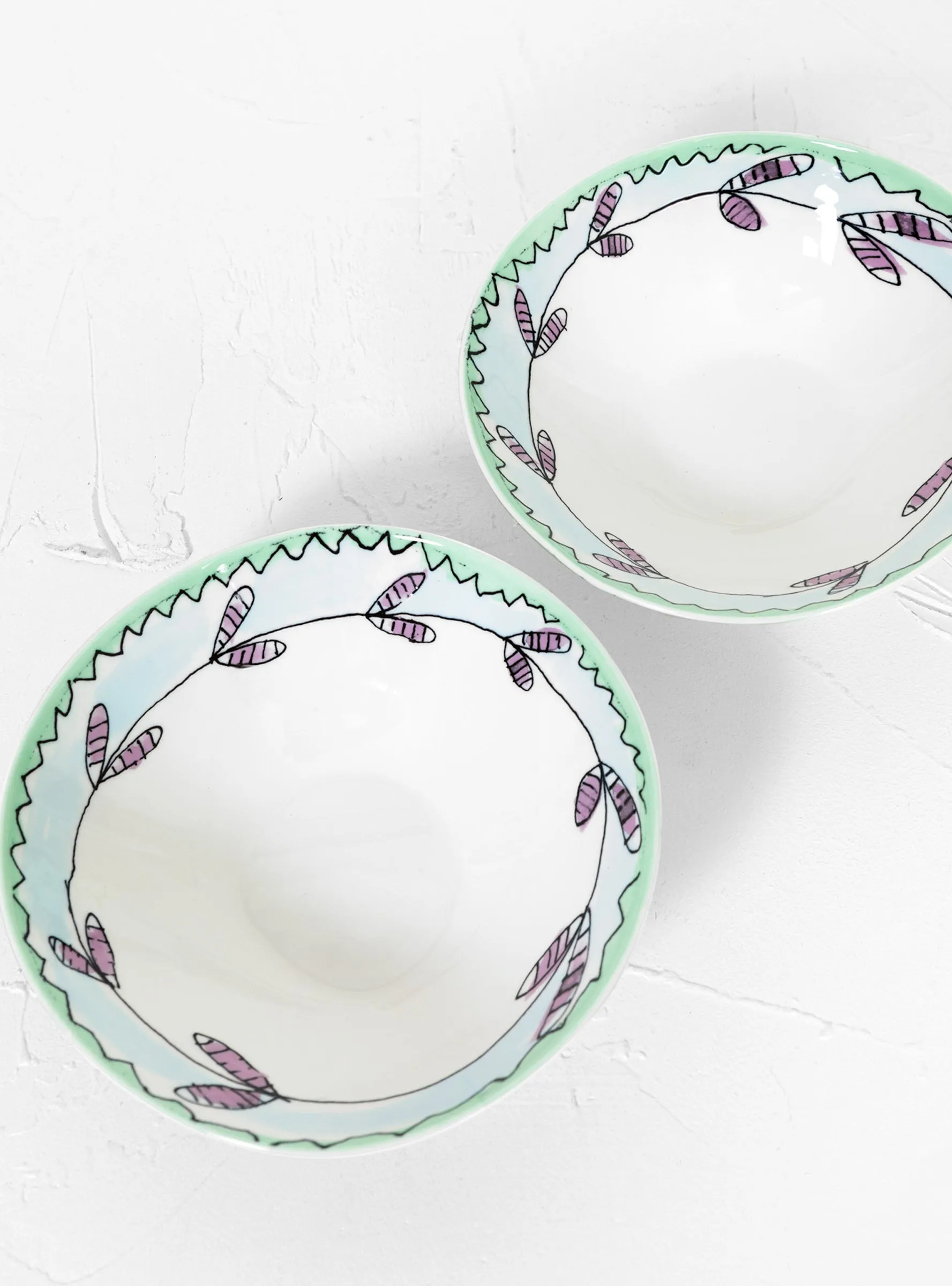 Low Bowl M Blossom Milk Set