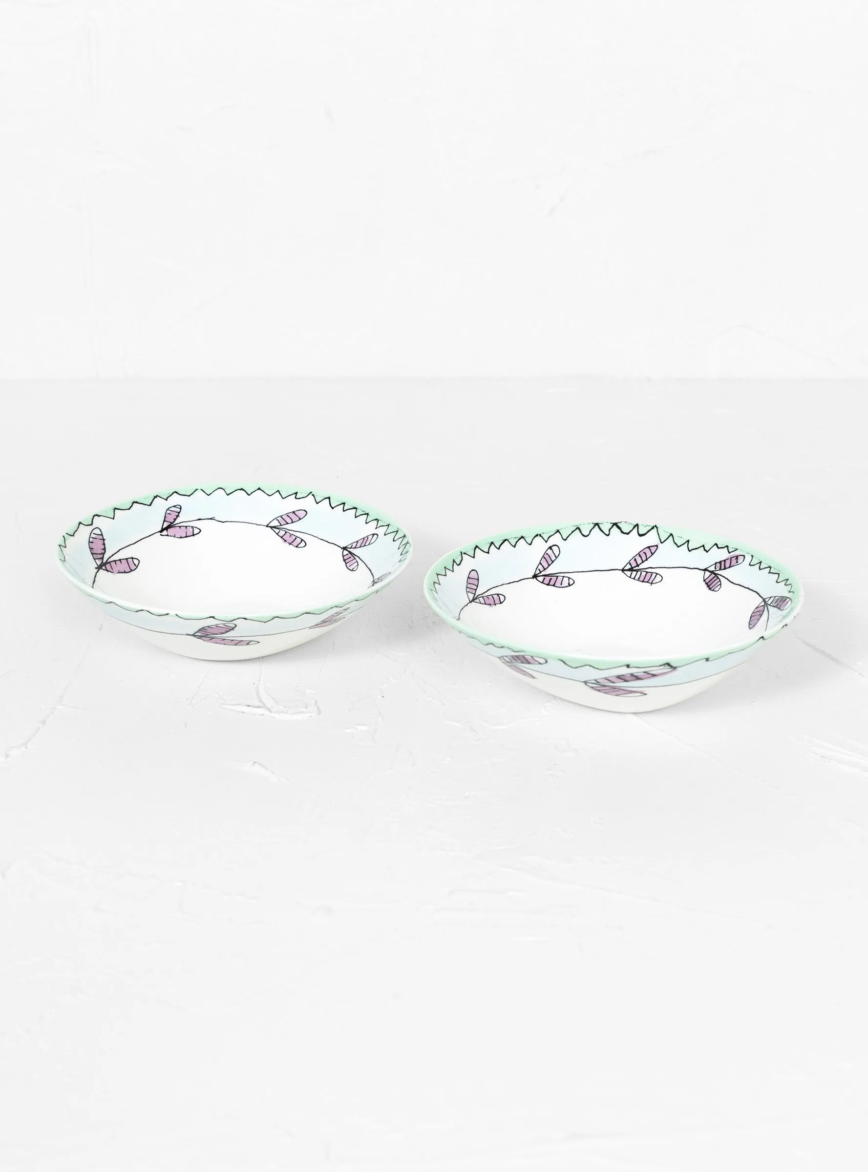 Low Bowl M Blossom Milk Set