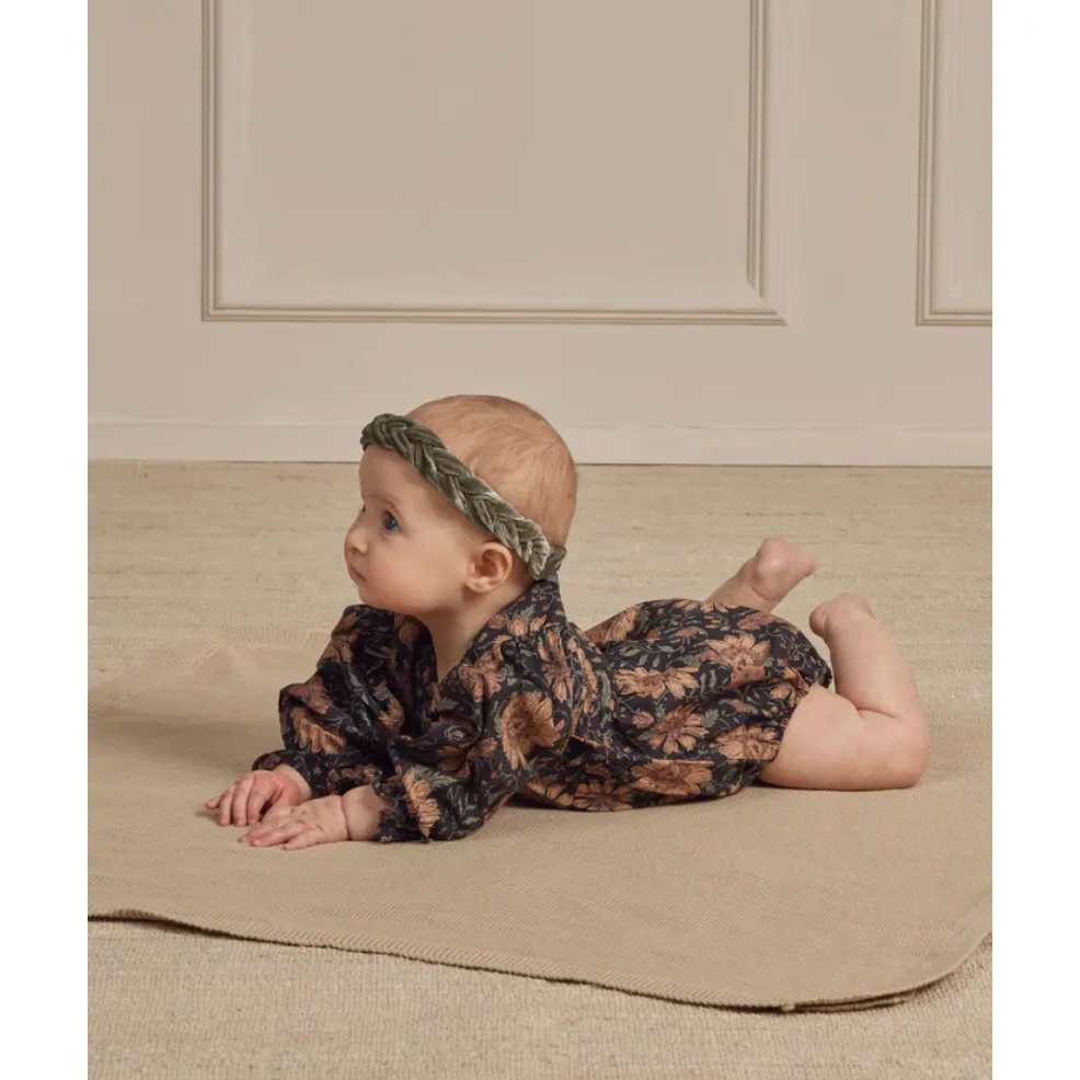 luna romper || holiday bloom