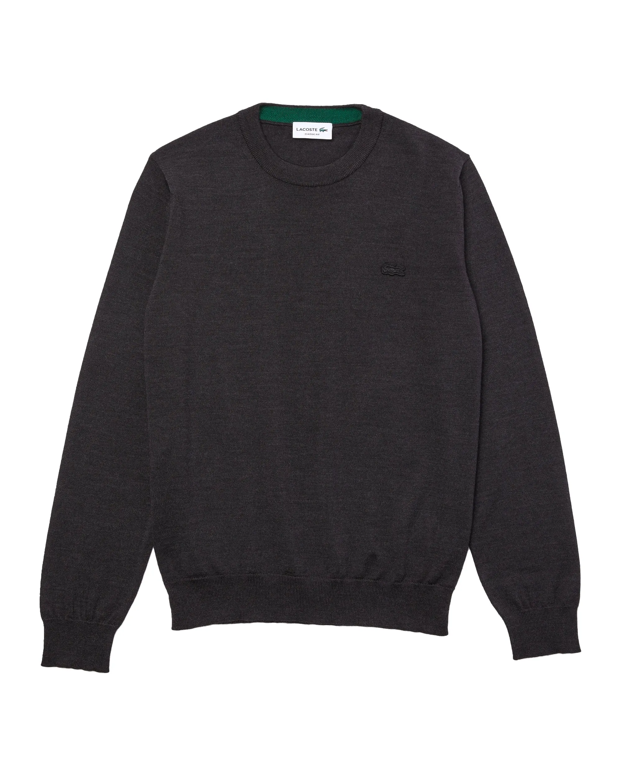 Maglione Uomo Basic Logo Lacoste Grigio