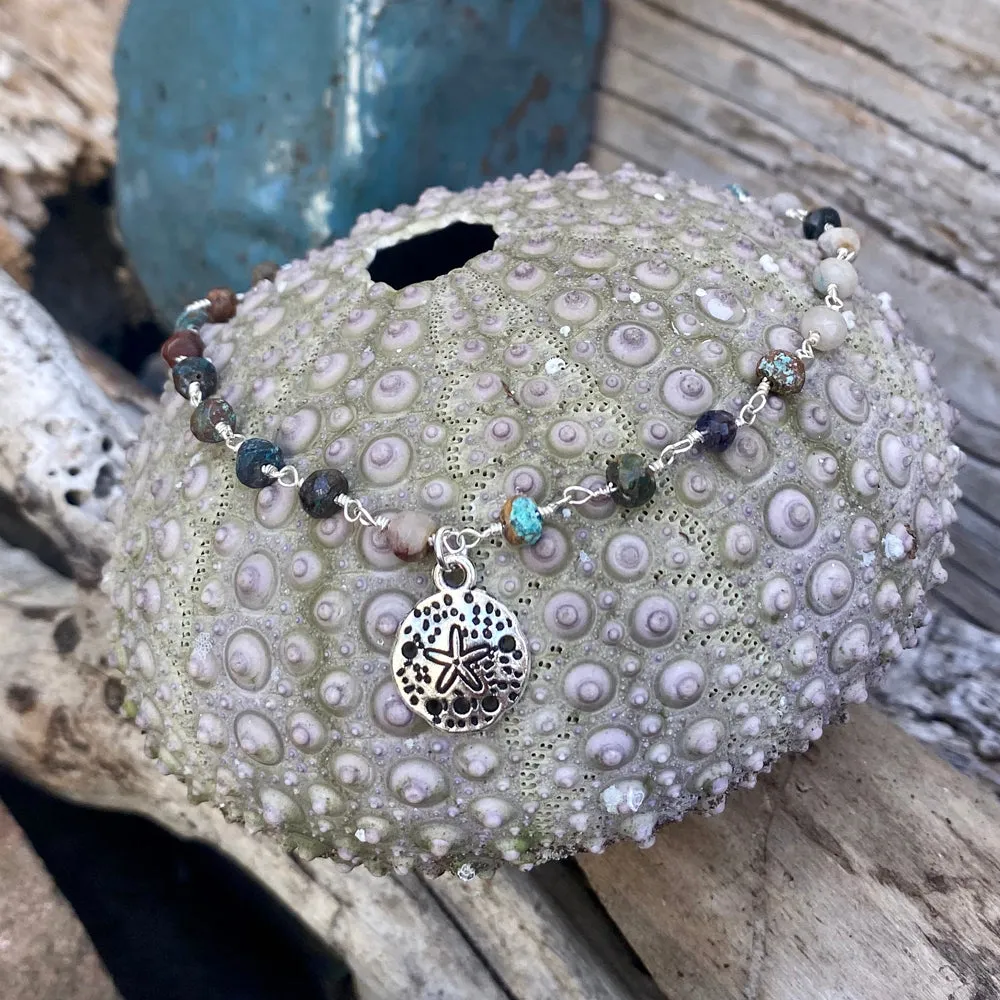 Mother Earth Bracelet with Sand Dollar Beach Charm