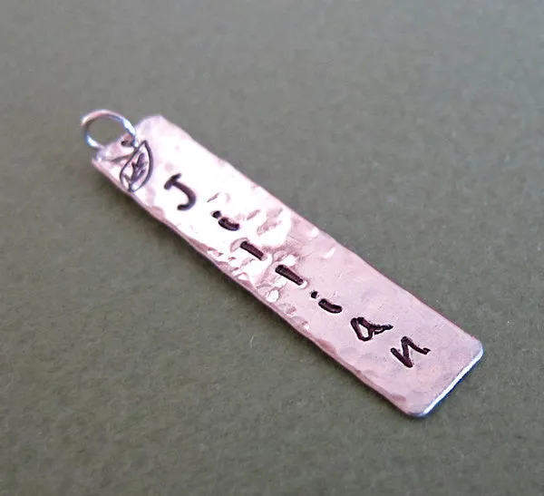 Name Necklace - Personalized Tag Pendant