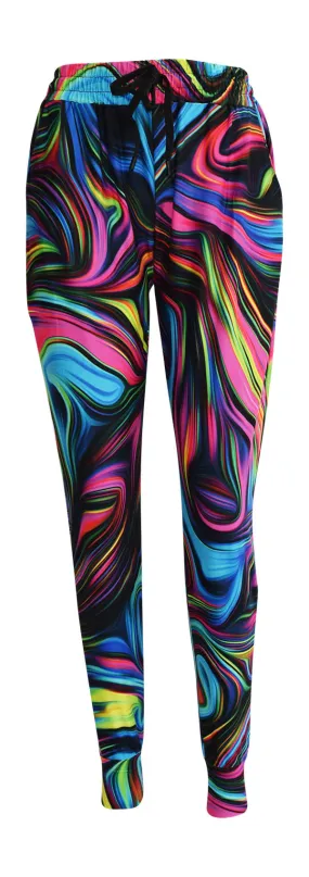 Neon Swirl Joggers