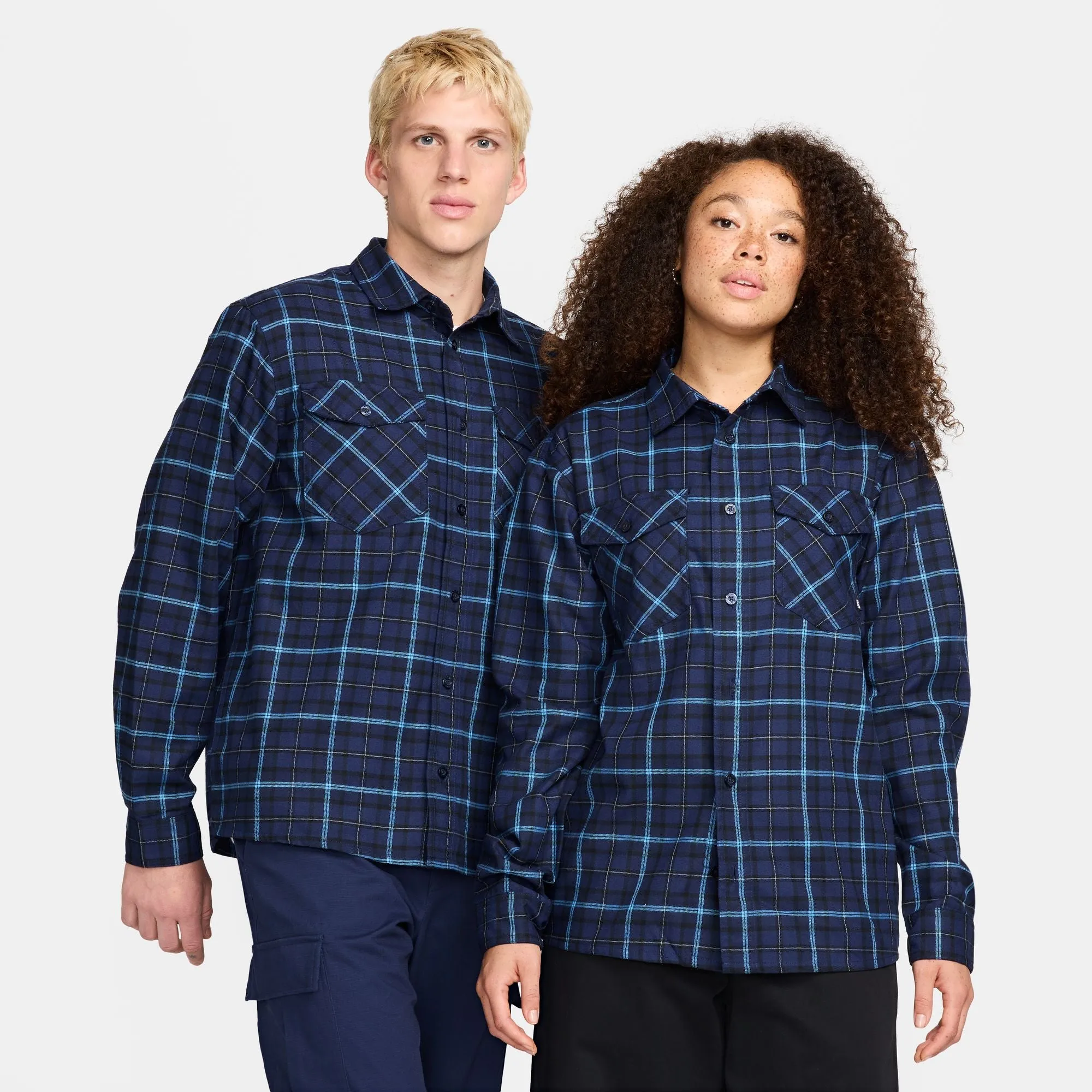 Nike SB Flannel Shirt Midnight Navy