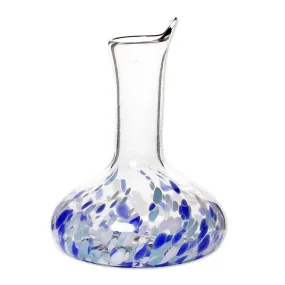 Novica Cool Water Handblown Glass Decanter