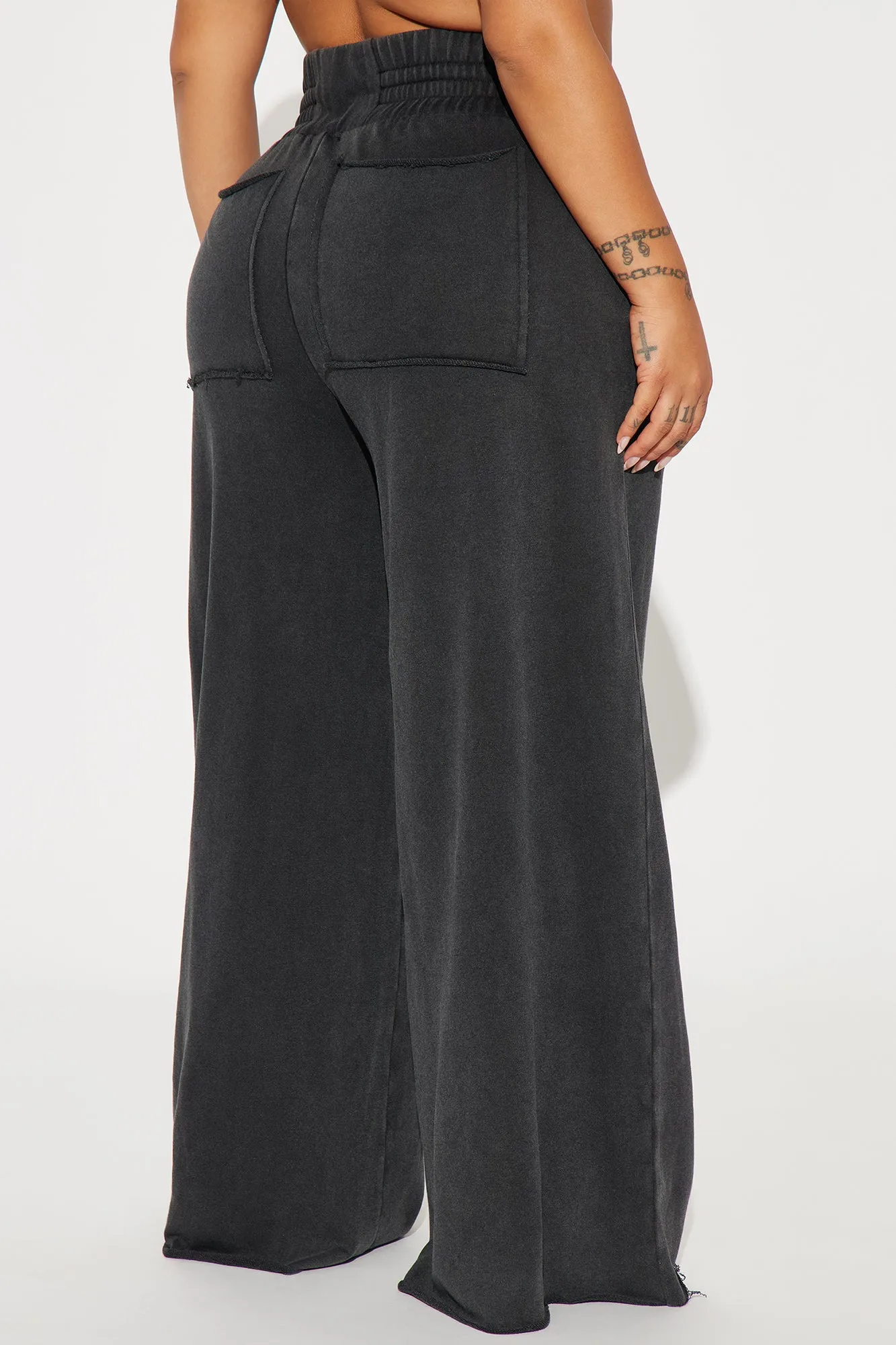 Off Duty Washed Lounge Pant - Black