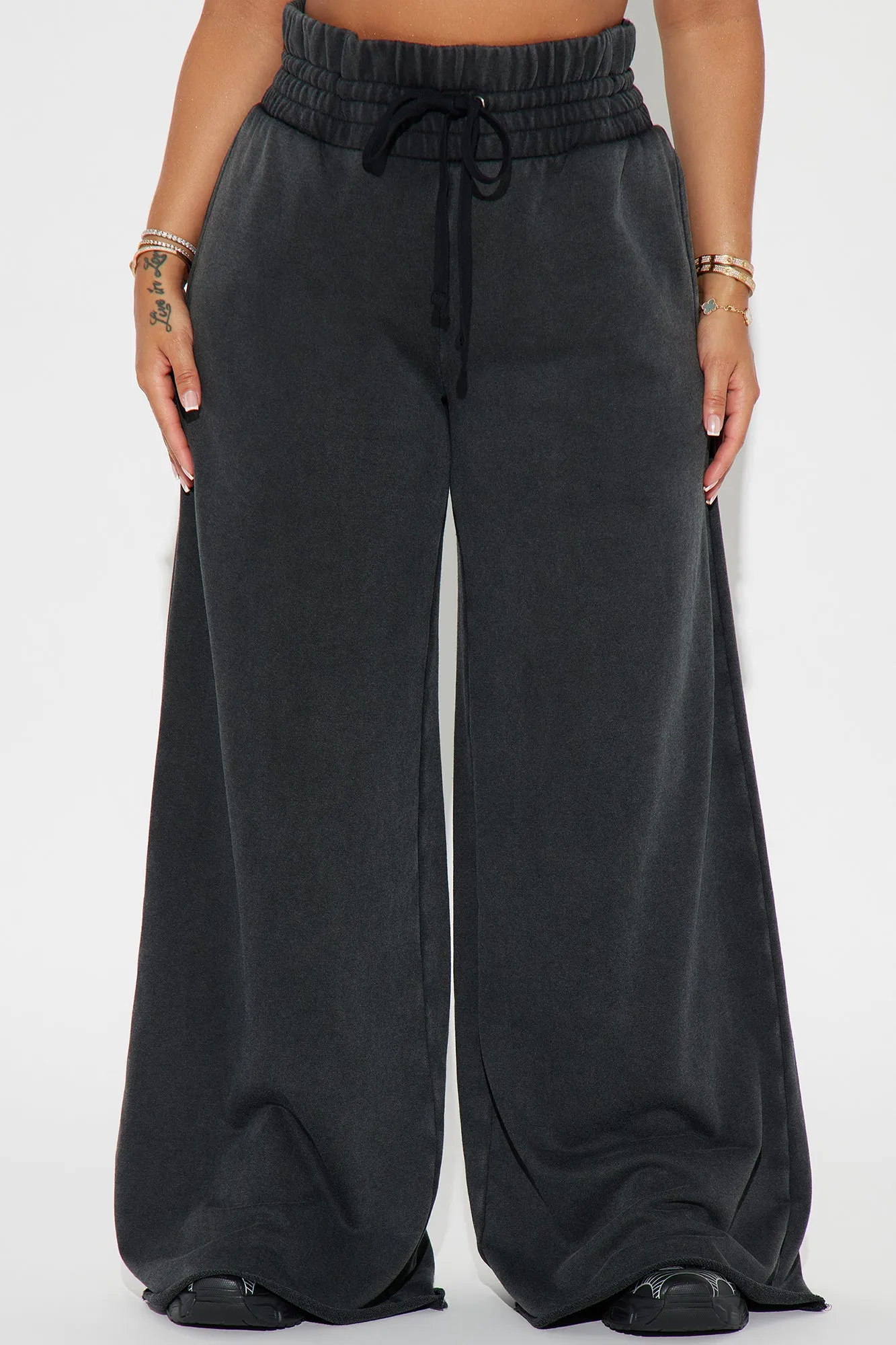 Off Duty Washed Lounge Pant - Black