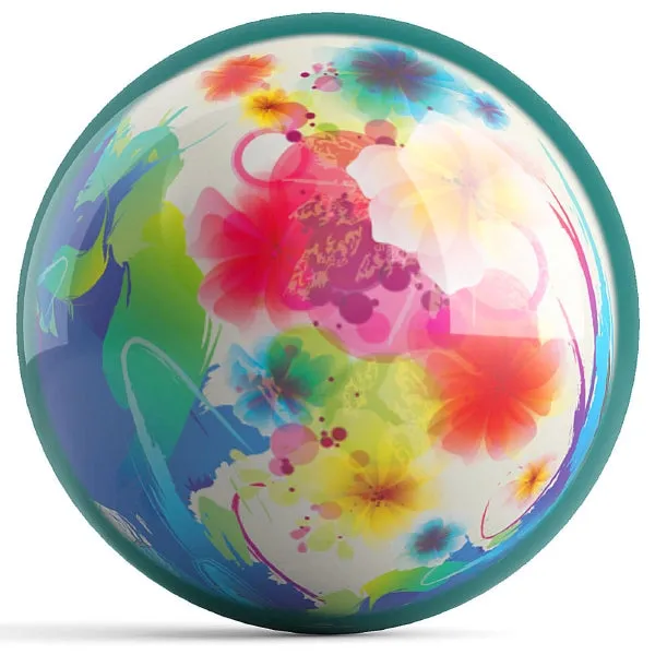 Ontheballbowling Flower Fantasy Bowling Ball by Nikoleta Antova