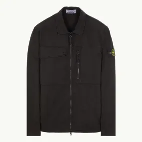 Overshirt Patch Two Pocket Zip Through - Black 2980