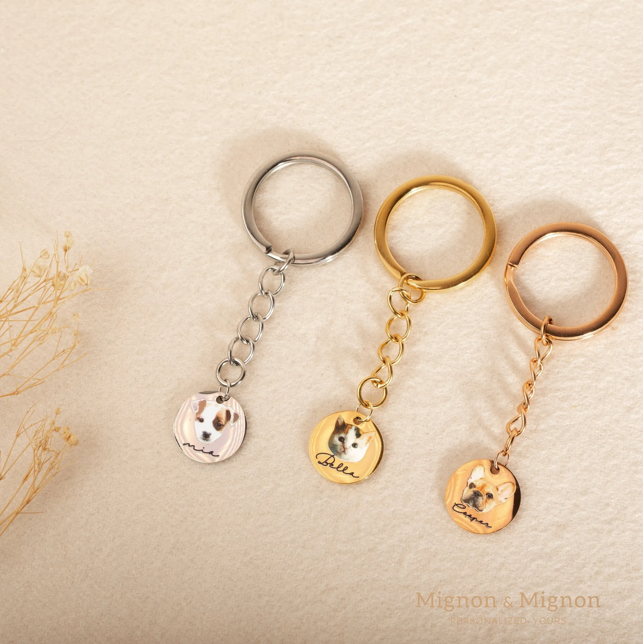 Pet portrait Keychain