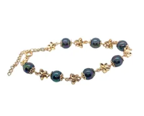 Plumeria Flower Pearl Bracelet