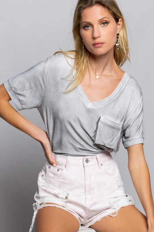 POL Girly Meets Basic Short Sleeve Top