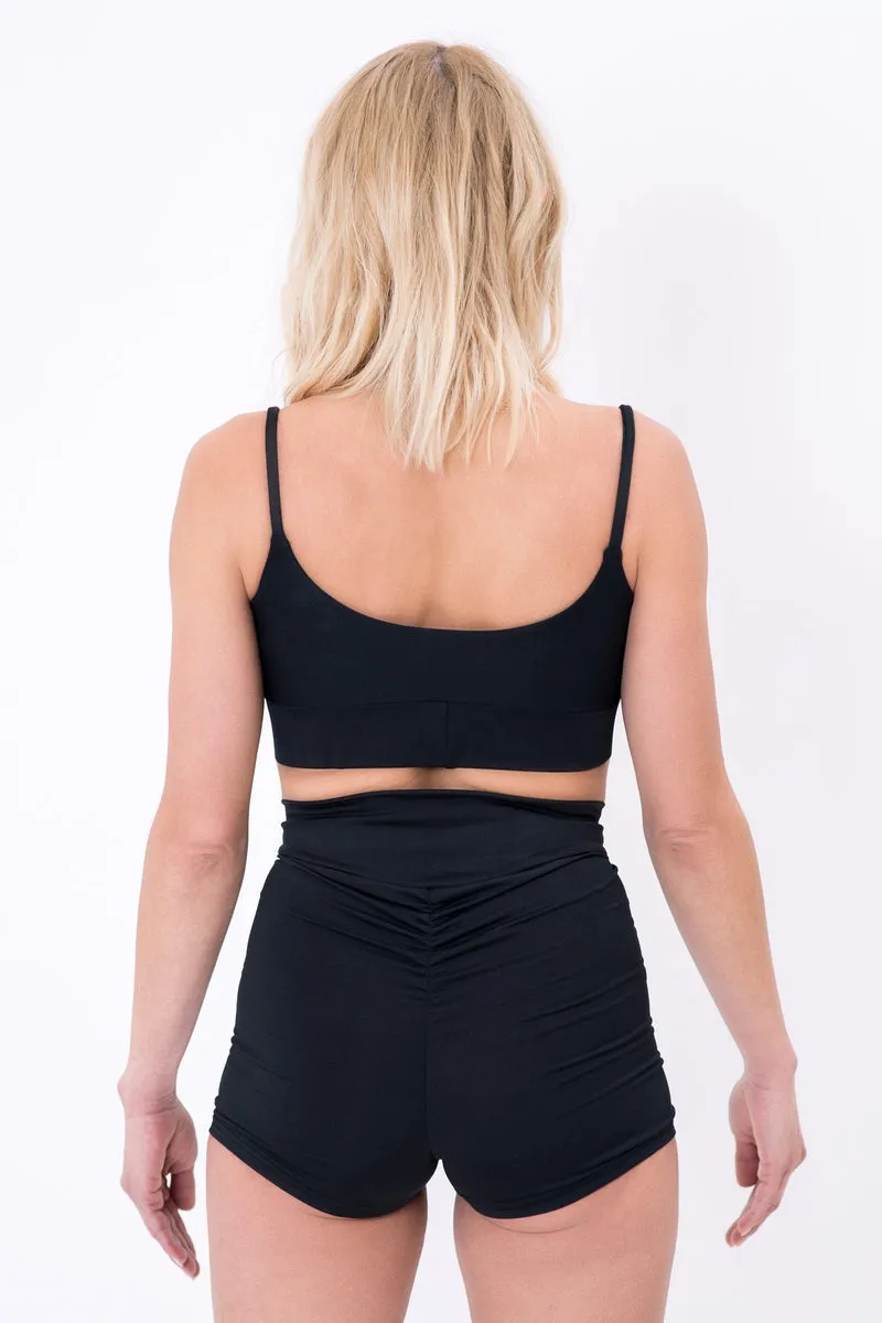 Pole Addict Kopia Basic High Waisted Shorts - Black