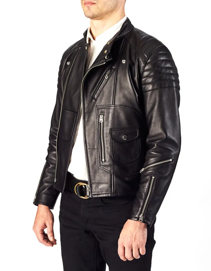 RACER - Leather Biker Jacket