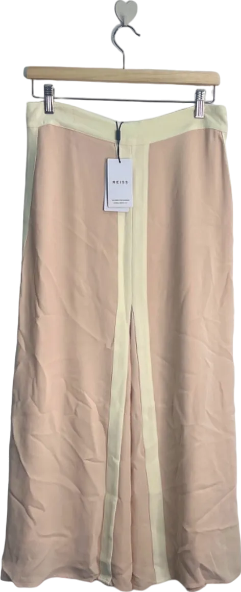 Reiss Nude/Ivory Rosalia-Occasion Colour Block Skirt UK 12