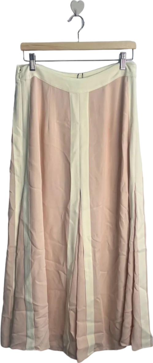 Reiss Nude/Ivory Rosalia-Occasion Colour Block Skirt UK 12