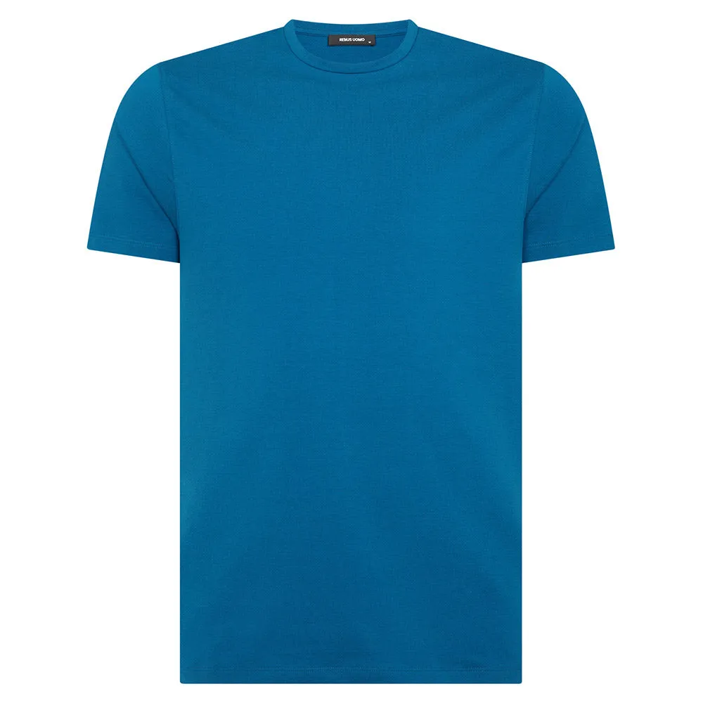 Remus Uomo Stretch Cotton Tee | Dark Turquoise