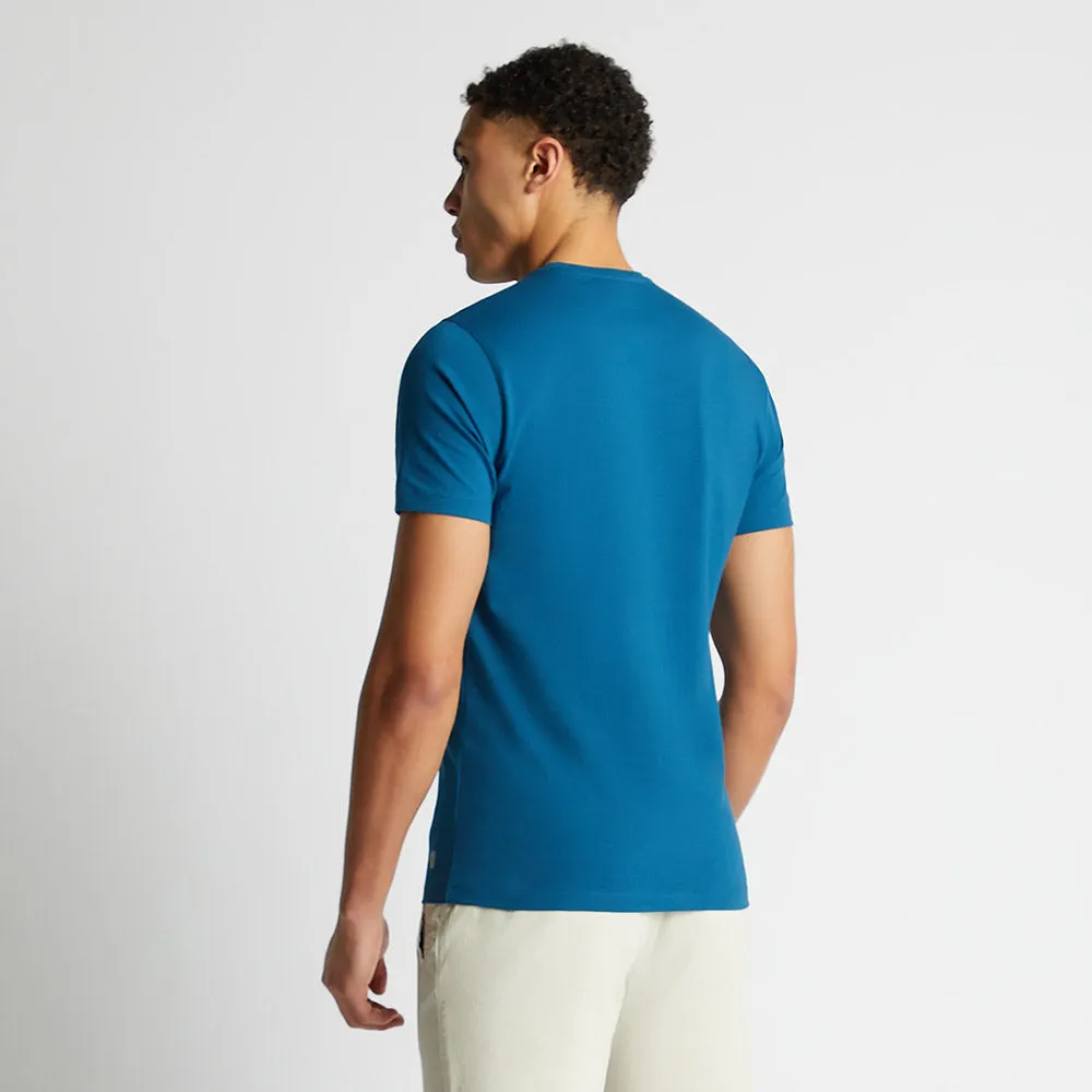 Remus Uomo Stretch Cotton Tee | Dark Turquoise