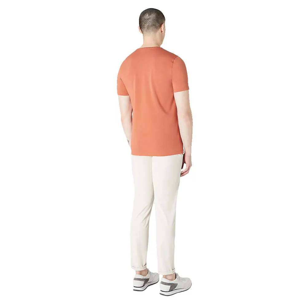 Remus Uomo Stretch Cotton Tee - Terracotta