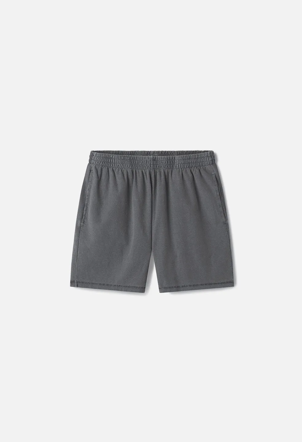 Reversed Jersey Shorts / Washed Black