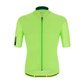 Santini Colore Puro Jersey - Fluo Green