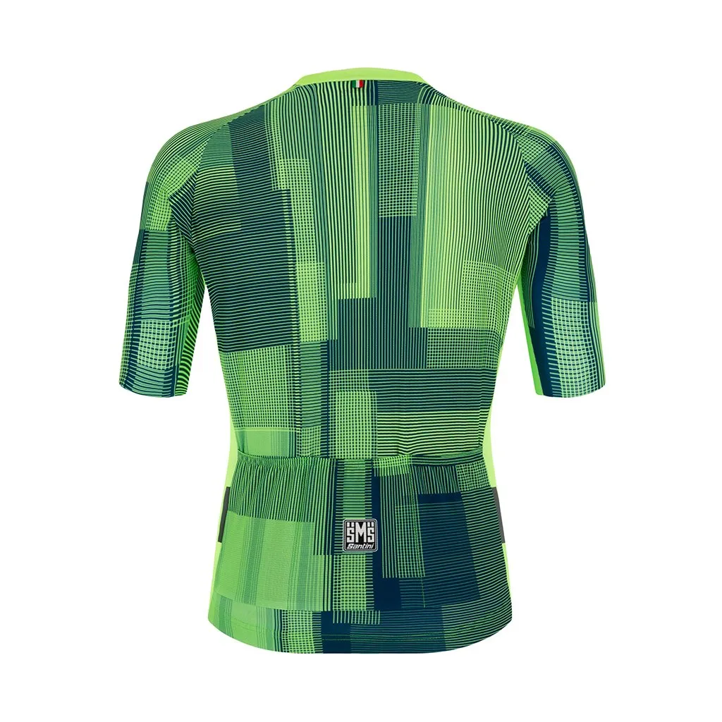 Santini Karma Kinetic Jersey - Fluo Green