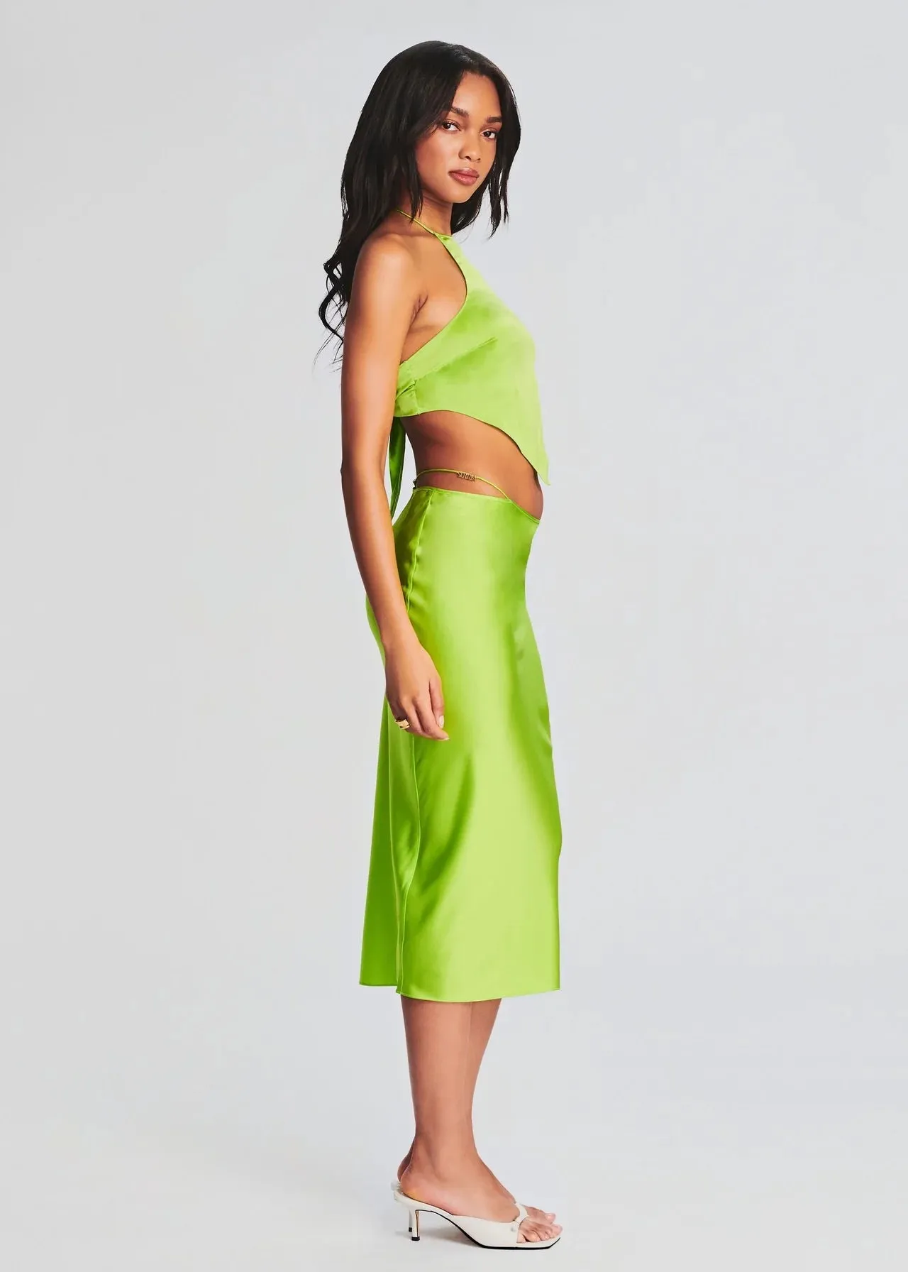 Ser.o.ya - Bess Scarf Top - Chartreuse