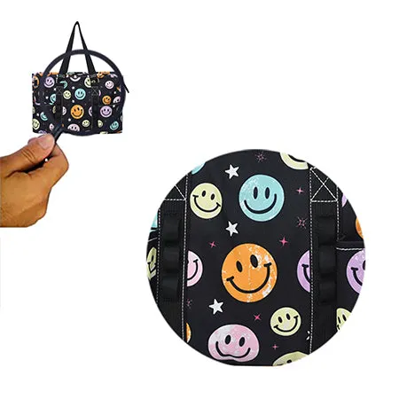 Smiley Faces NGIL Zippered Lined Caddy Organizer Tote Bag