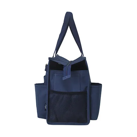 Solid Navy NGIL Zippered Lined Caddy Organizer Tote Bag