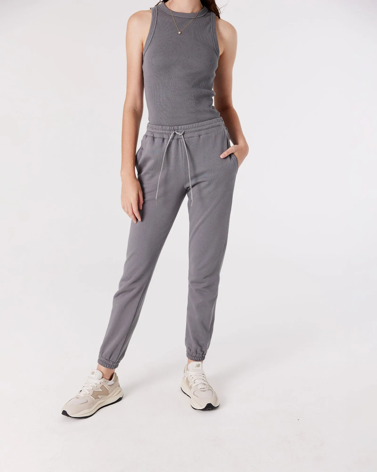 SPORTS TRACK PANT - ULTIMATE GREY