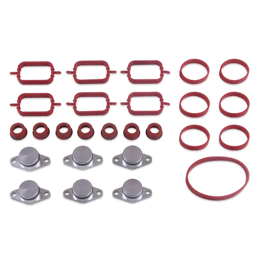 Swirl Flap Blanks Plate & Intake Inlet Manifold Gasket Seal For BMW M57 E39 E60 E46 E38 E53 E83 E65 E61 E65 E70 E71 E92 X3 X5 X6