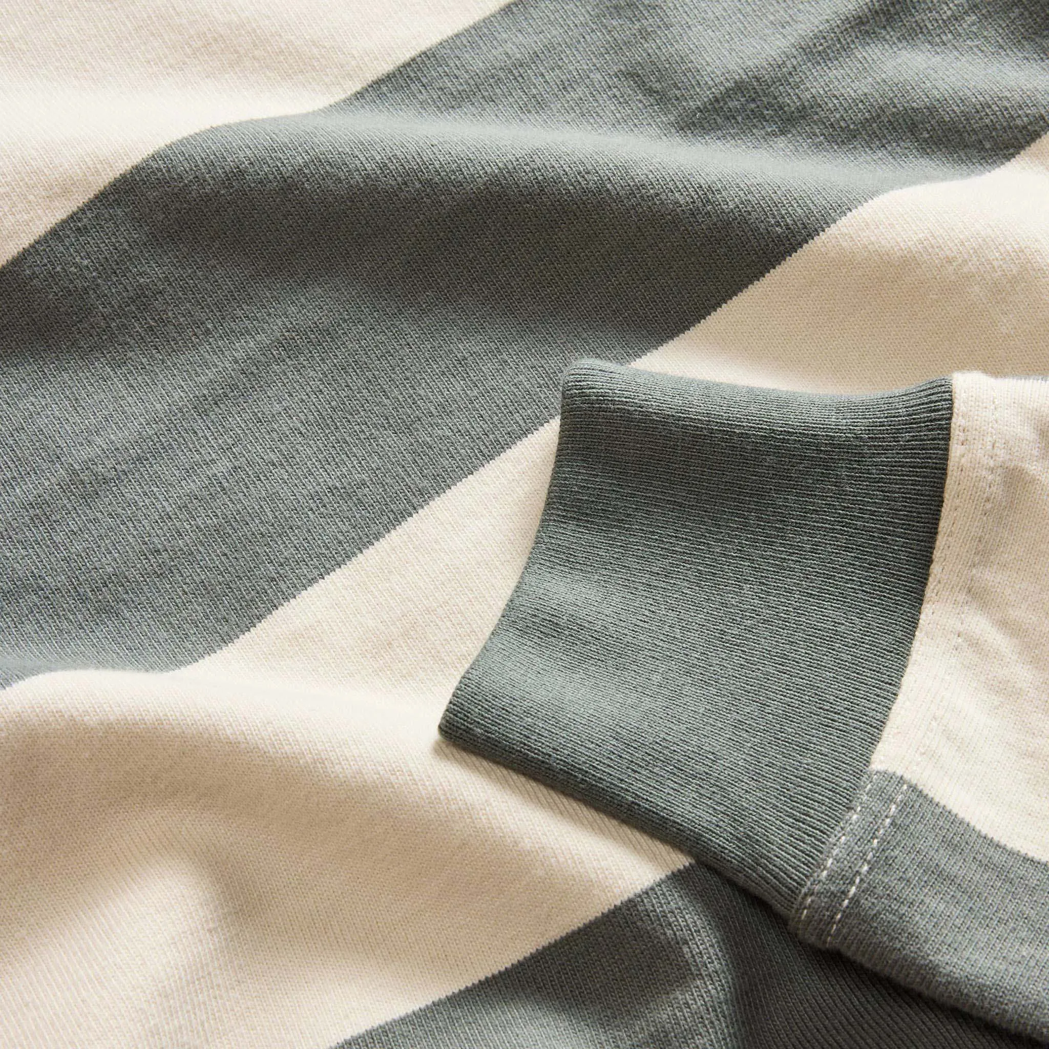 The Rugby Shirt in Deep Sea Stripe