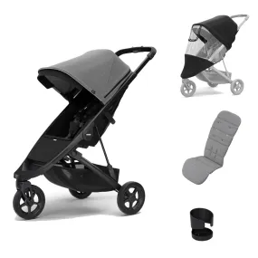 Thule Spring Essential Bundle - Black/Grey Melange