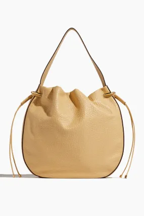 Tilda Ruched Hobo Bag in Wheat