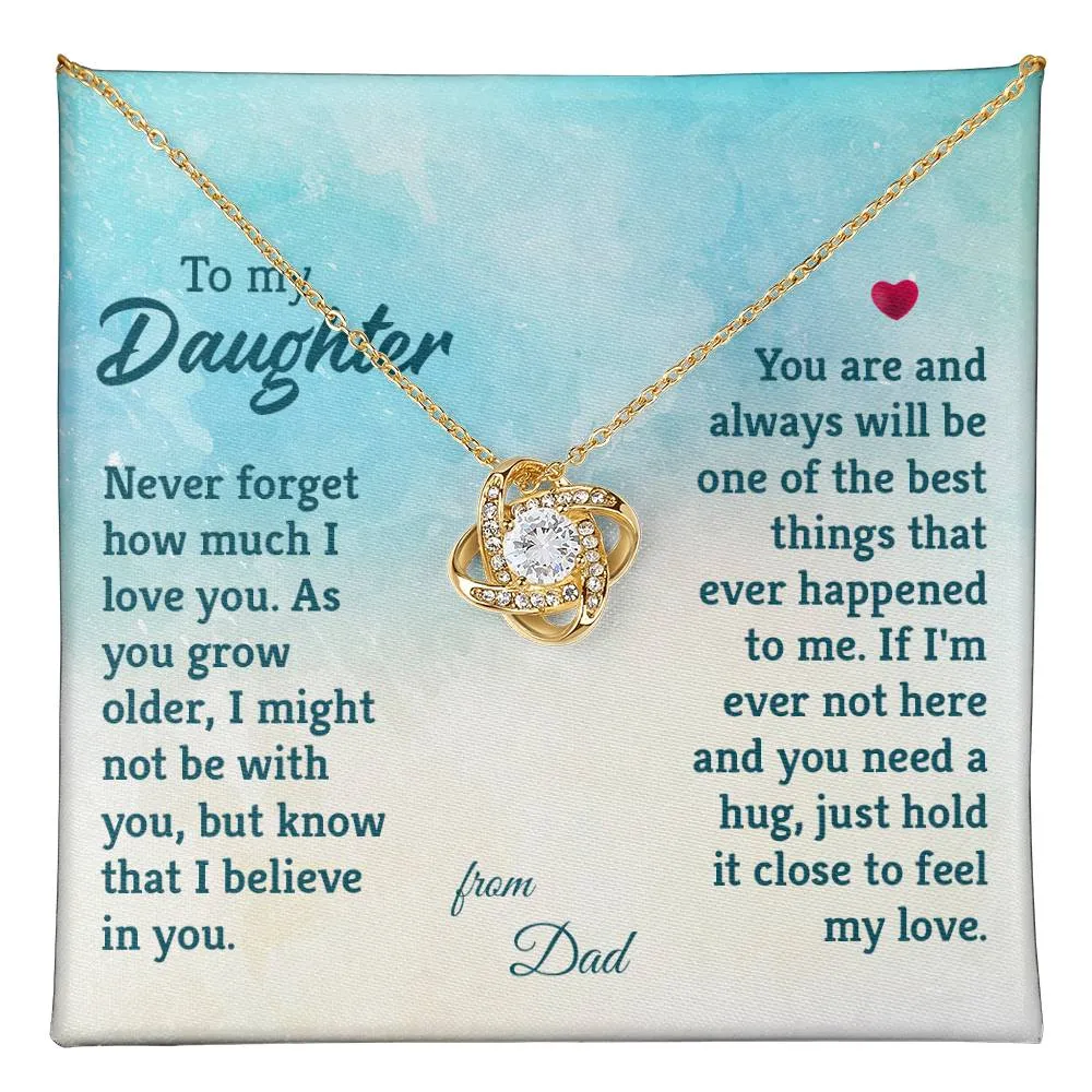 To My Daughter Necklace from Dad, The Best Things That Ever Happened to Me