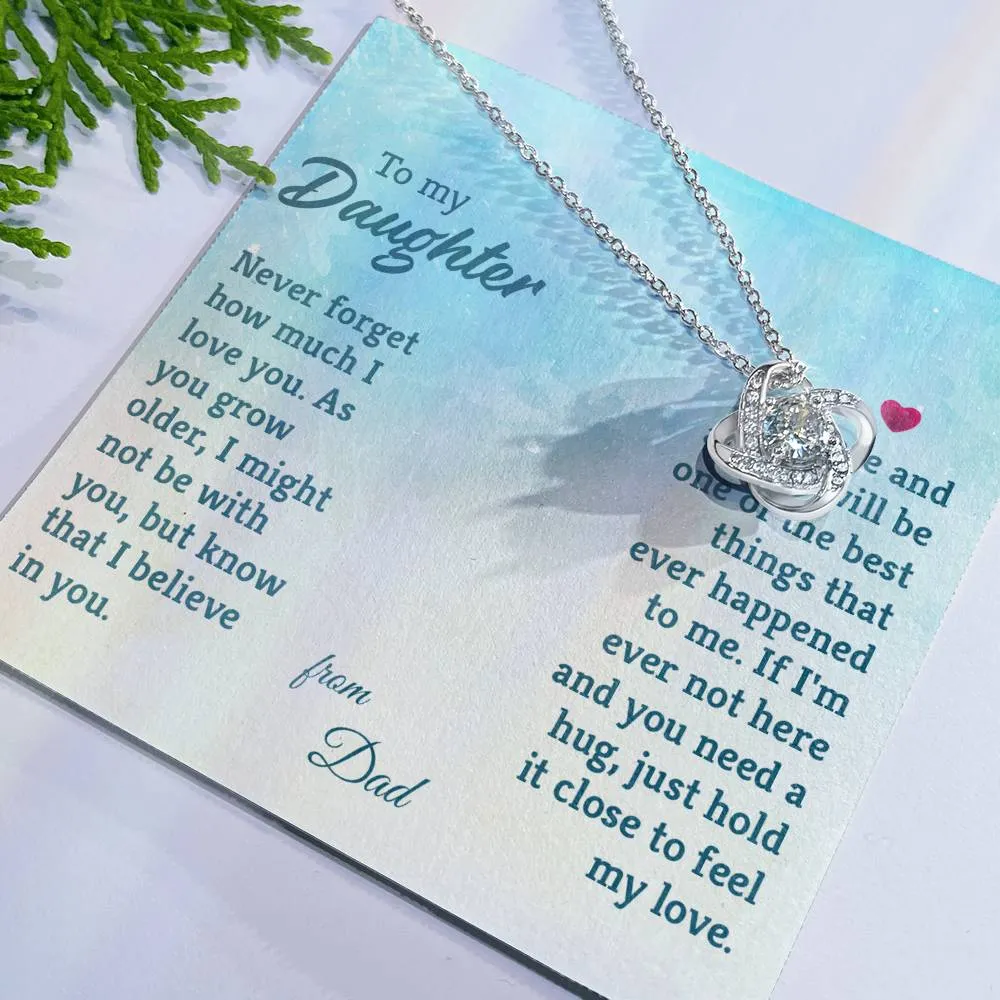 To My Daughter Necklace from Dad, The Best Things That Ever Happened to Me