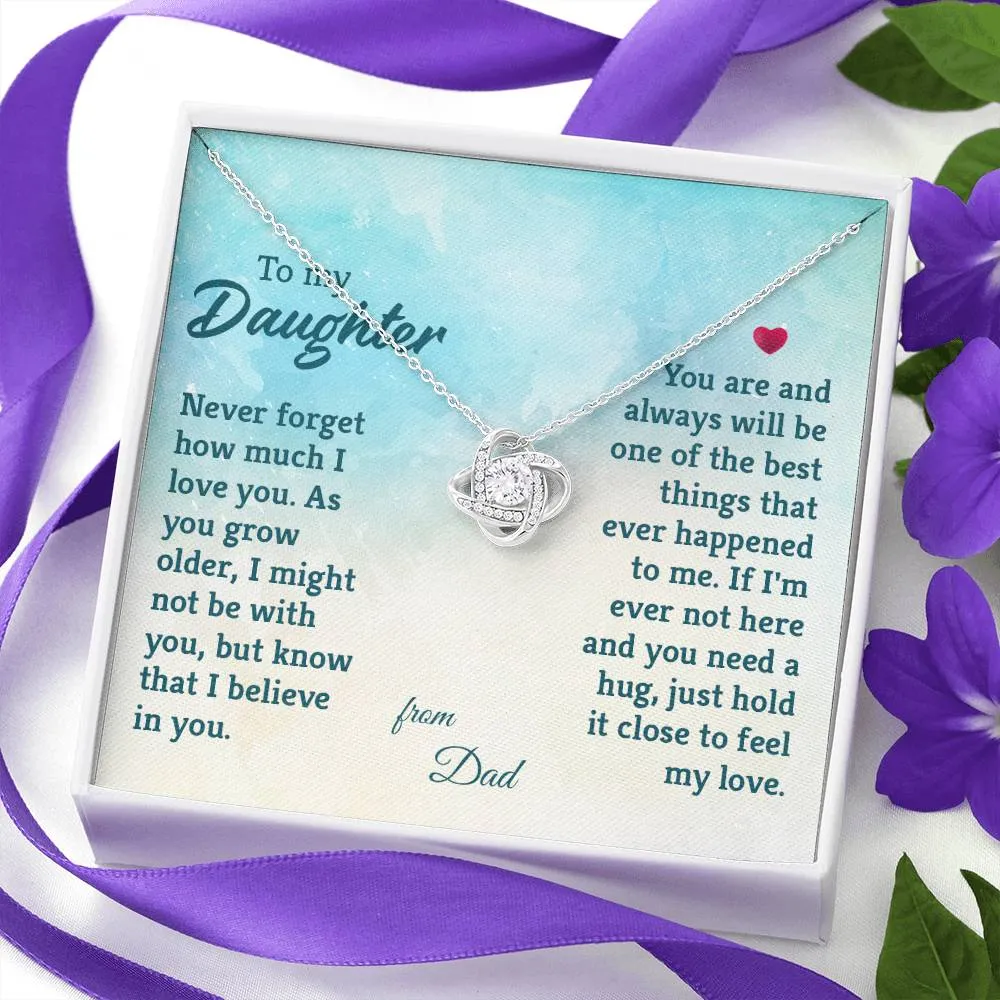 To My Daughter Necklace from Dad, The Best Things That Ever Happened to Me