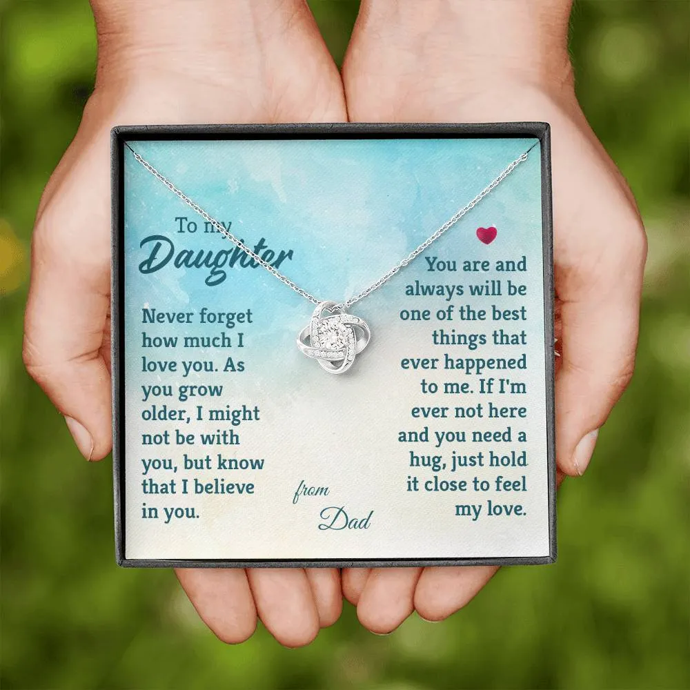 To My Daughter Necklace from Dad, The Best Things That Ever Happened to Me