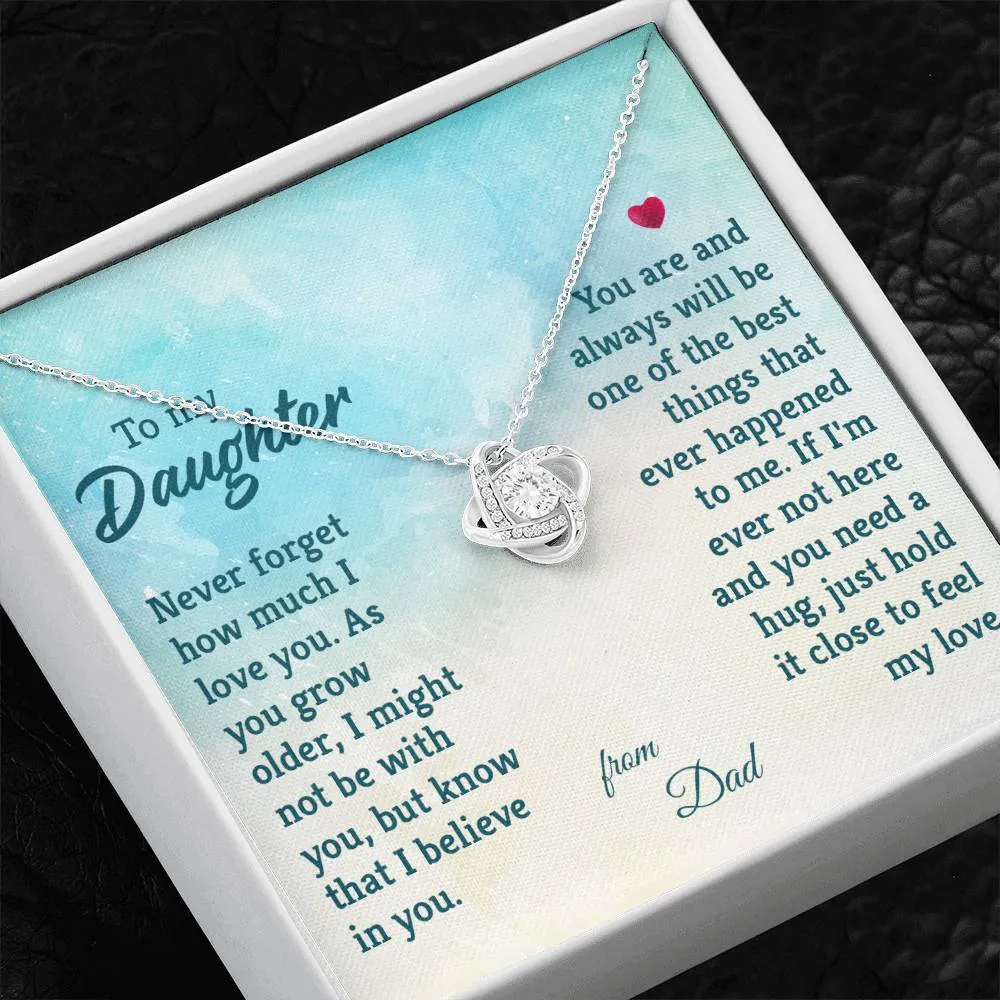 To My Daughter Necklace from Dad, The Best Things That Ever Happened to Me