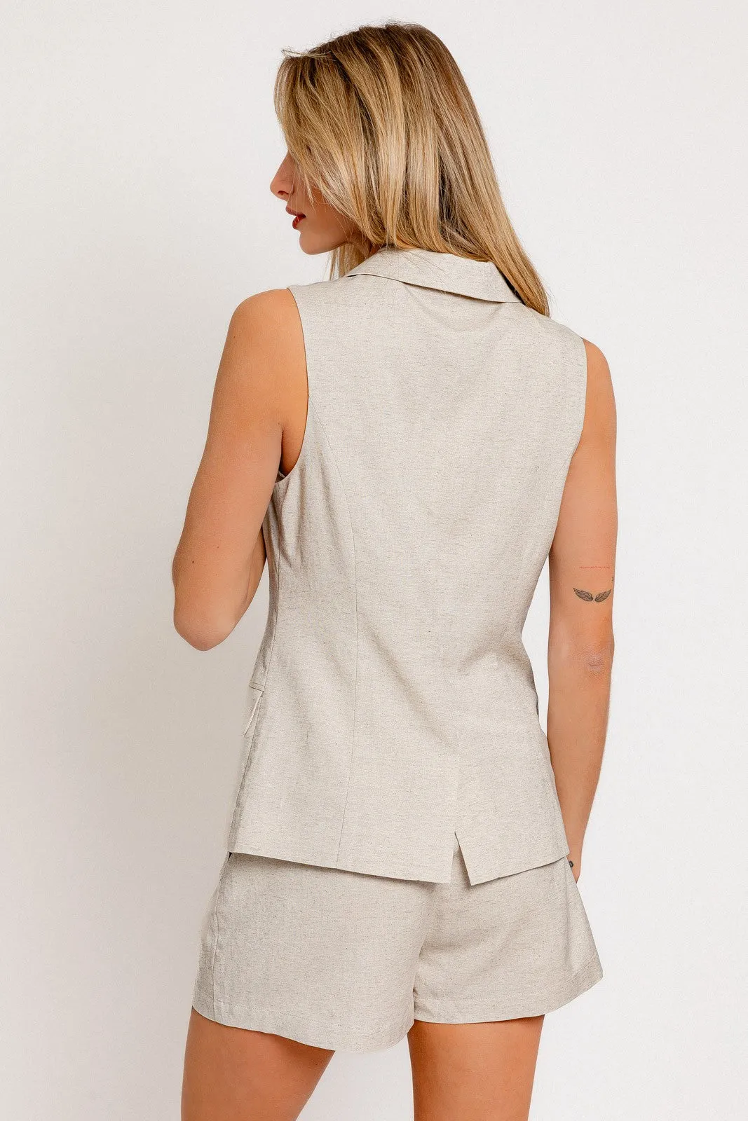 Toby Sleeveless Blazer