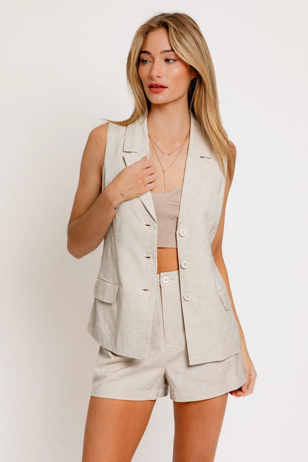 Toby Sleeveless Blazer