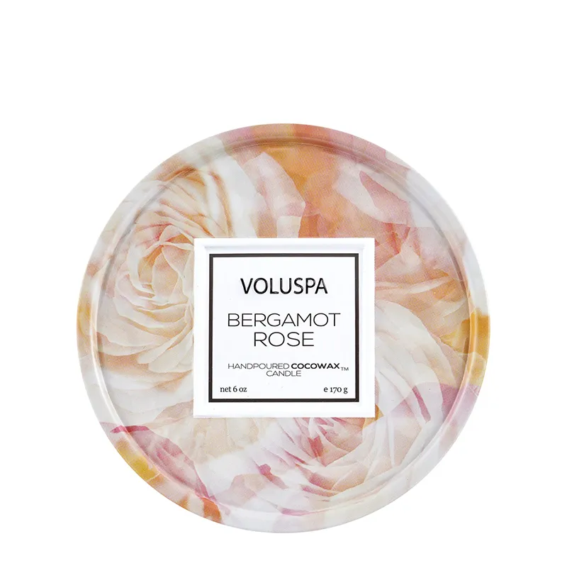 VOLUSPA | Bergamot Rose 2 Wick Tin Candle