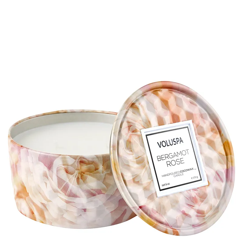 VOLUSPA | Bergamot Rose 2 Wick Tin Candle