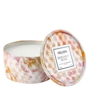 VOLUSPA | Bergamot Rose 2 Wick Tin Candle