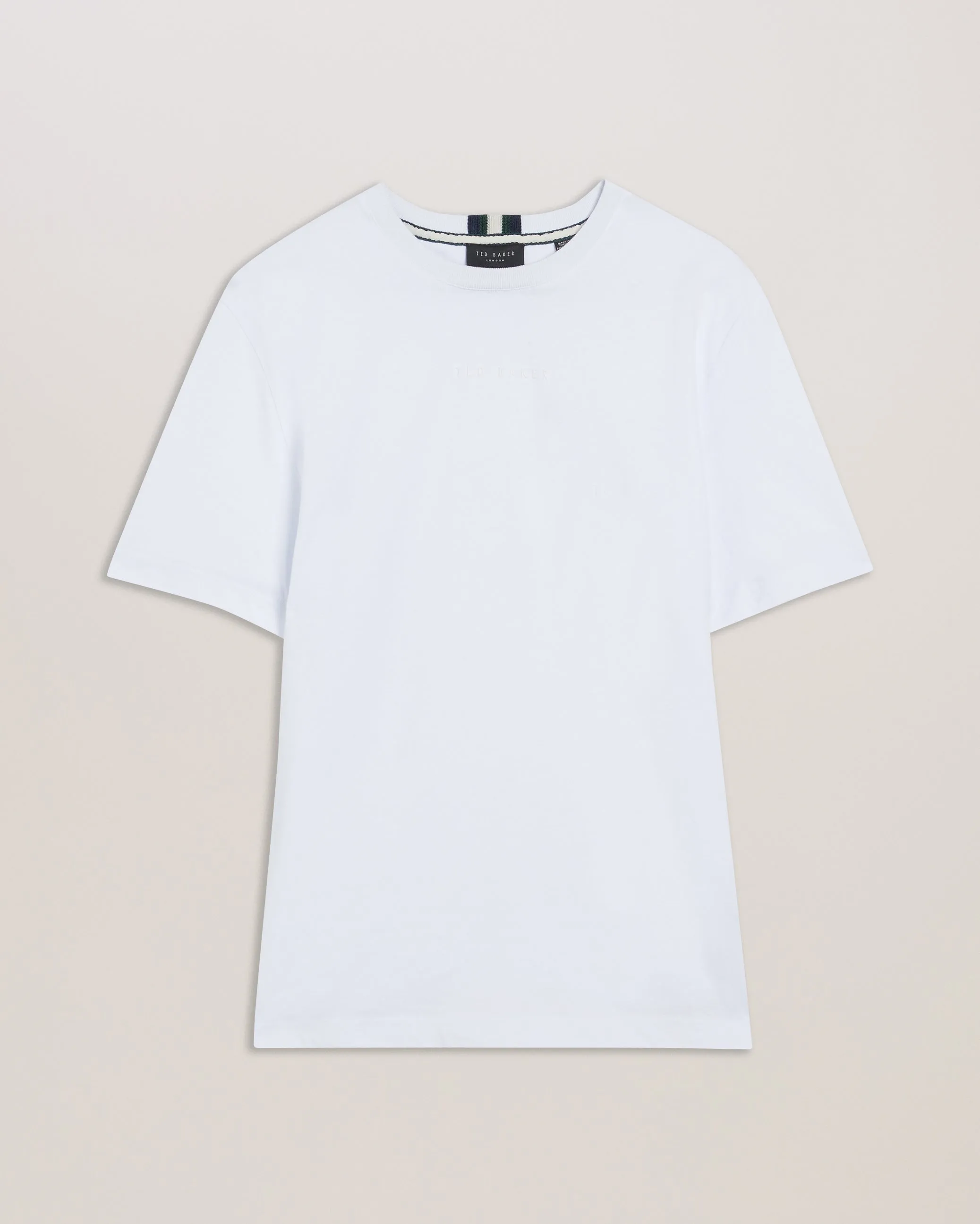 Wiskin Ss Regular Branded T-Shirt White