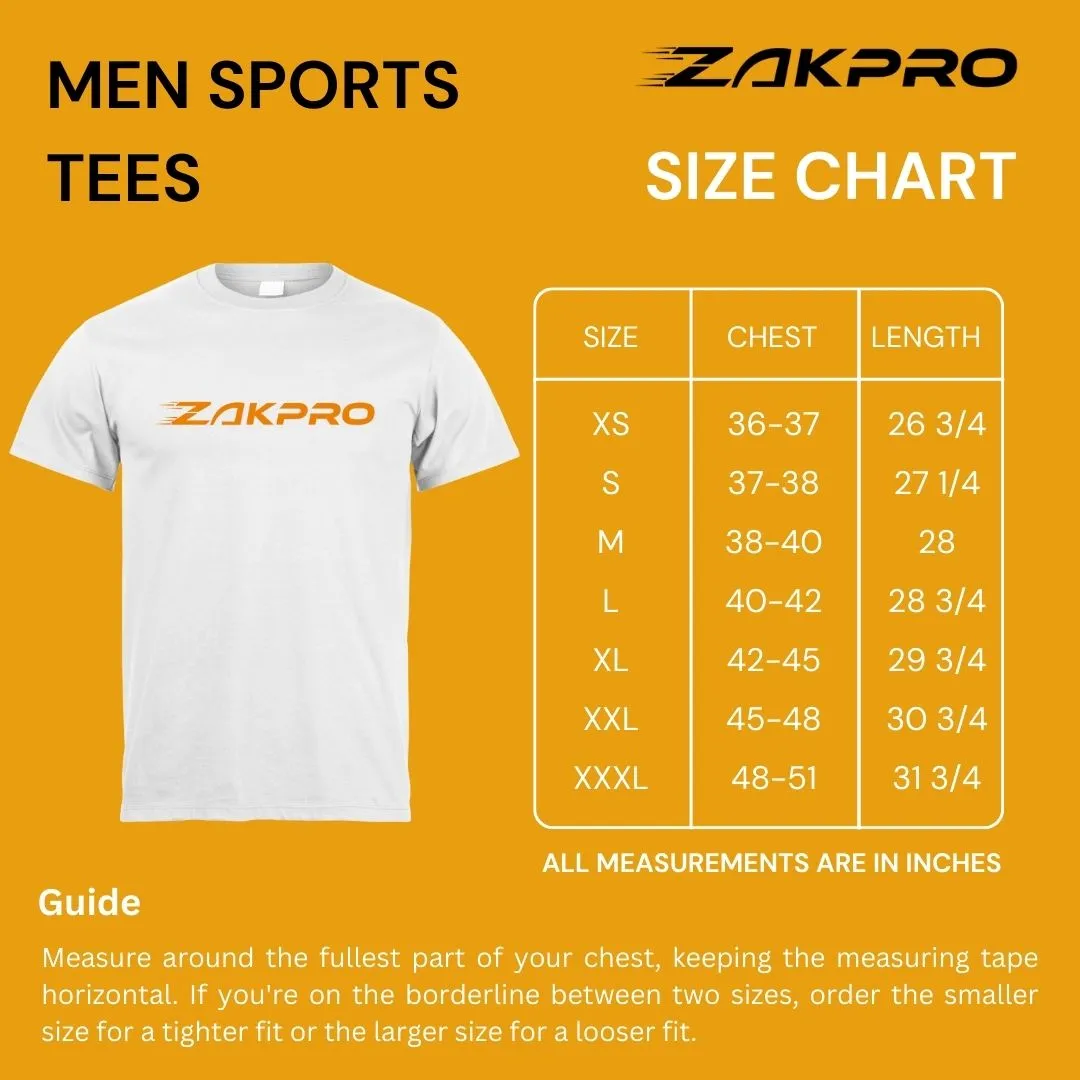 ZAKPRO Sports Tees for Men (Ride-O-Range)